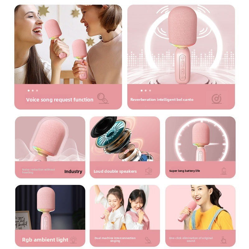 Wireless Bluetooth Karaoke Microphone Speaker