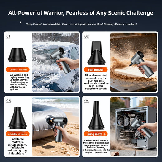 Powerful Cordless Blower for Cleaning and Drying