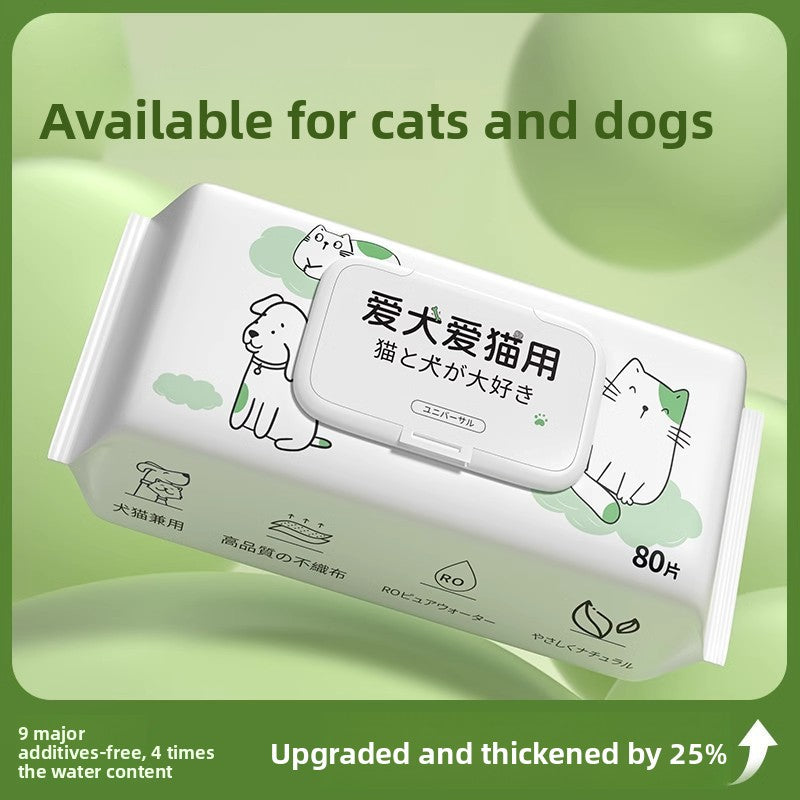 Pet Wet Wipes for Cats and Dogs