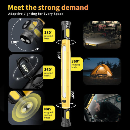 Multifunctional Magnetic LED Work Light with Hook