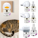 Long-Lasting Cat Pheromone Diffuser Pheromone Diffuser to Calm Pets Quiet Comfort Supplies Stress Plug for Travel Kitten