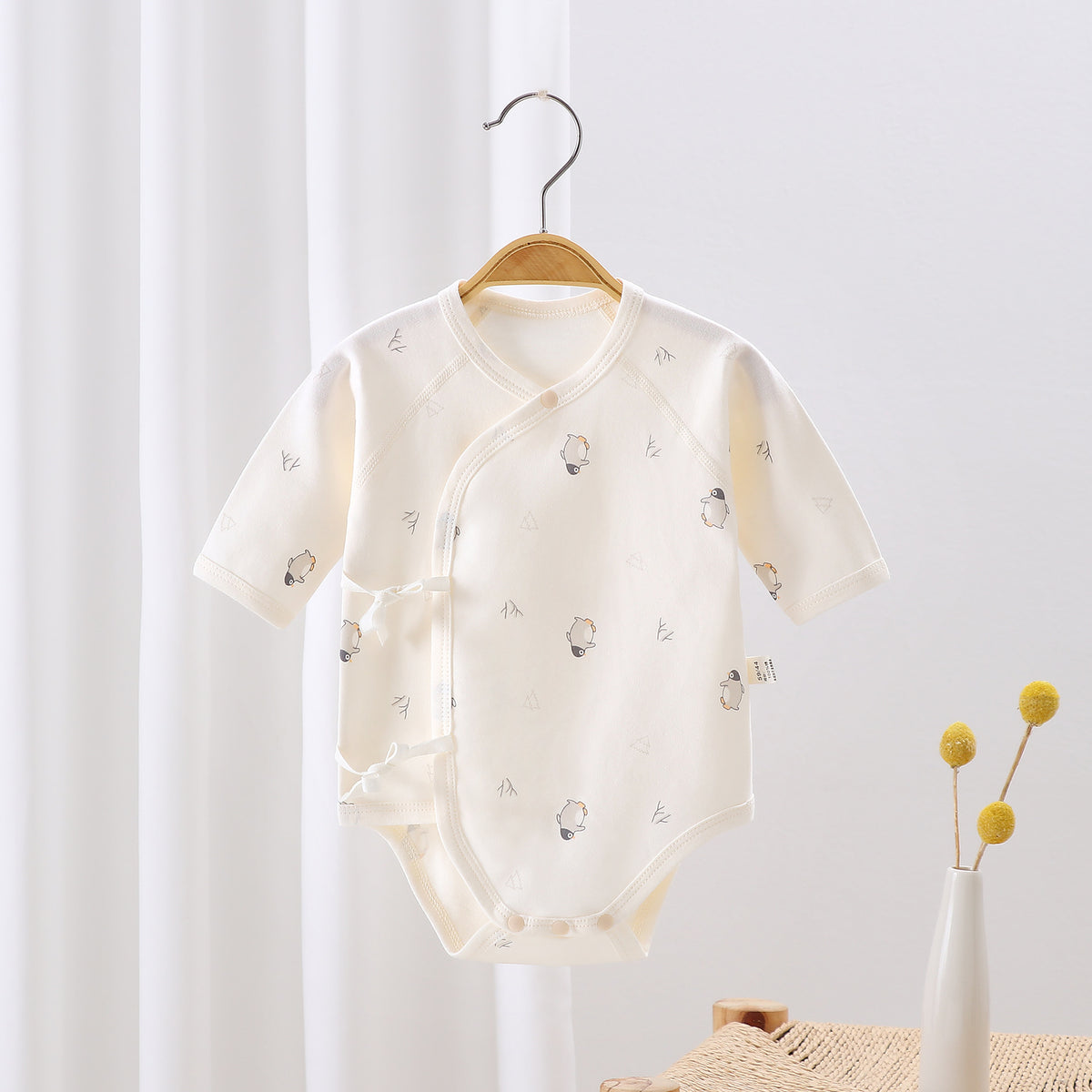 Pure Cotton Baby Romper Long Sleeve