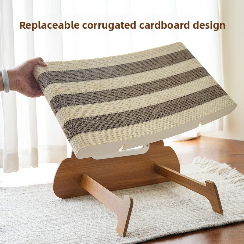 Corrugated paper cat bed hammock