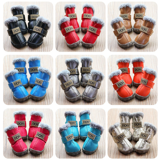Winter fleece-lined dog boots, photo 4