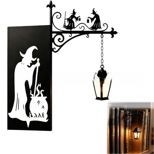 Cross-Border New Product Bookshelf Lantern Light Library Bookshelf Lighting Lantern Iron Crafts