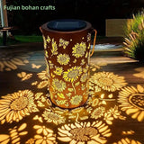 Solar Sunflower Butterfly Garden Lamp
