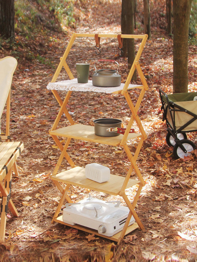Portable Camping Folding Storage Rack