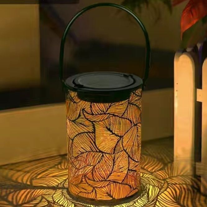 Solar Iron Hollow Projection Lamp
