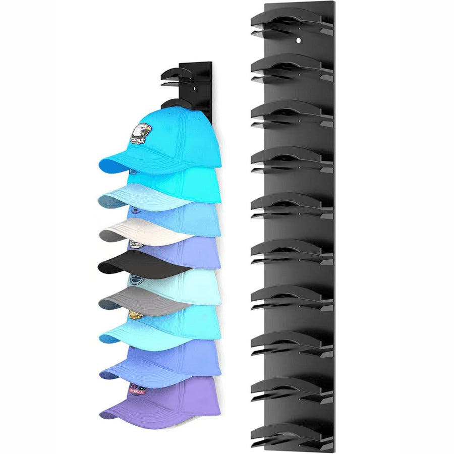 Wall-mounted storage hat rack