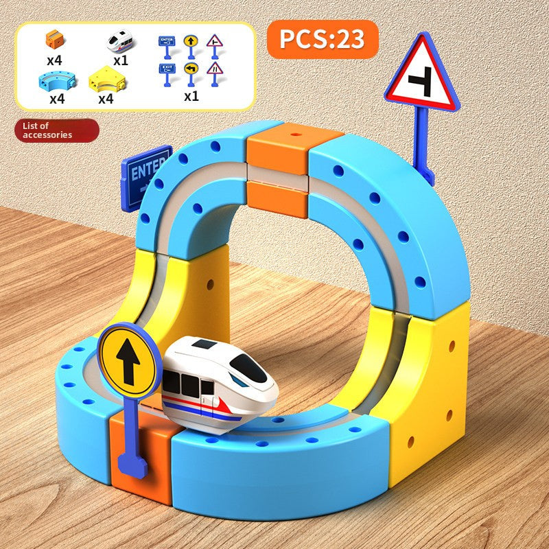 Magnetic Track Train Set for Children