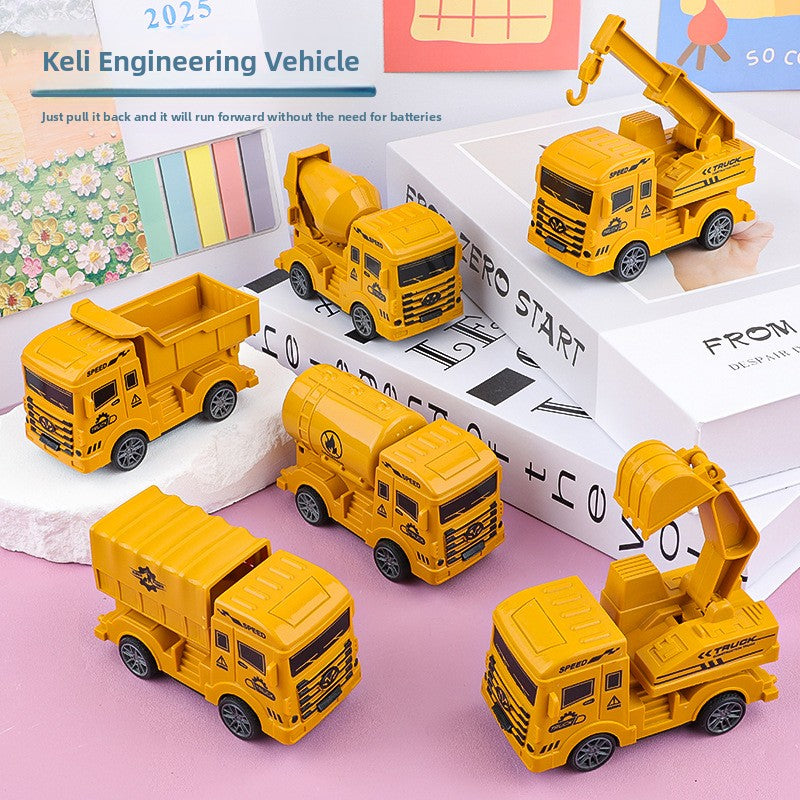 Inertial Pullback Engineering Truck Toy