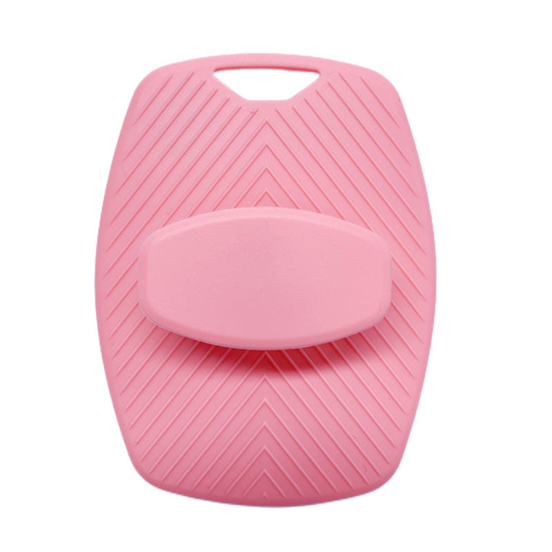Oval Silicone Bath and Shampoo Brush