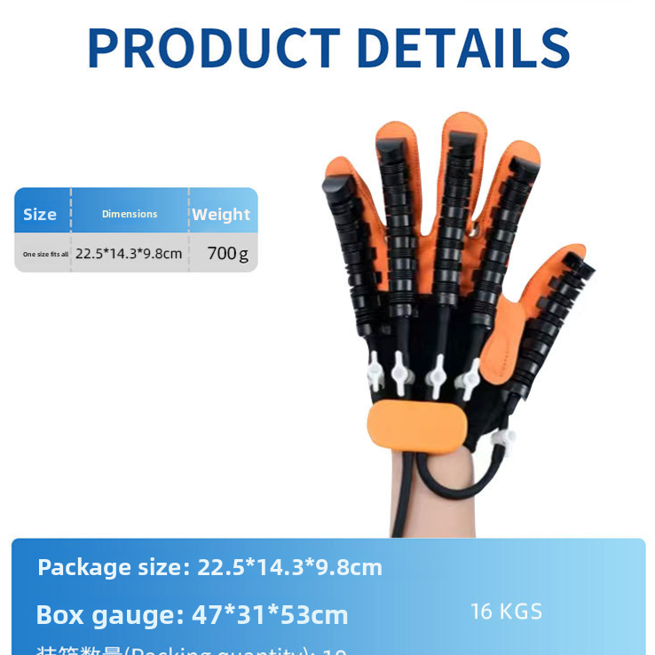 Electric Finger Training Glove with Hand Massage Robot for Rehabilitation and Health Care - Nylon Breathable Wearable Device