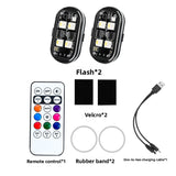 Wireless remote control aircraft lights