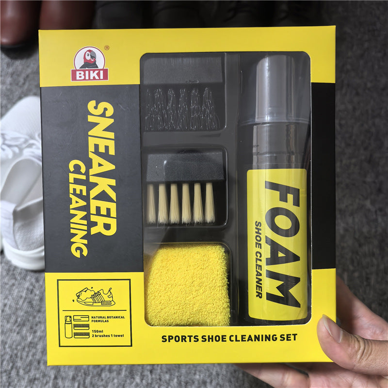 Sneaker Cleaning Kit with Foam and Brushes