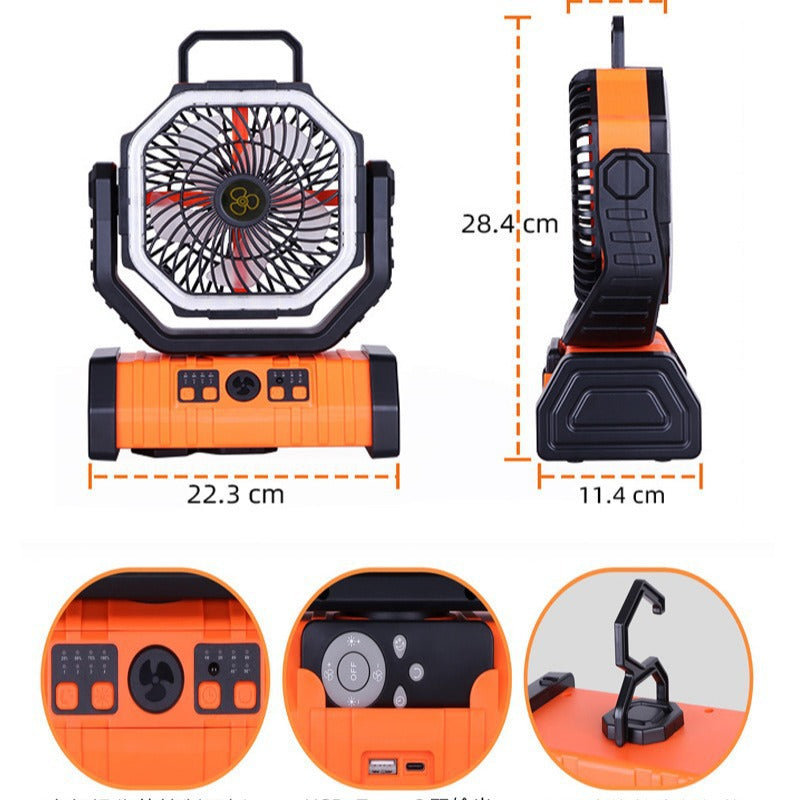 Portable Rechargeable Magnetic Water Mist Fan