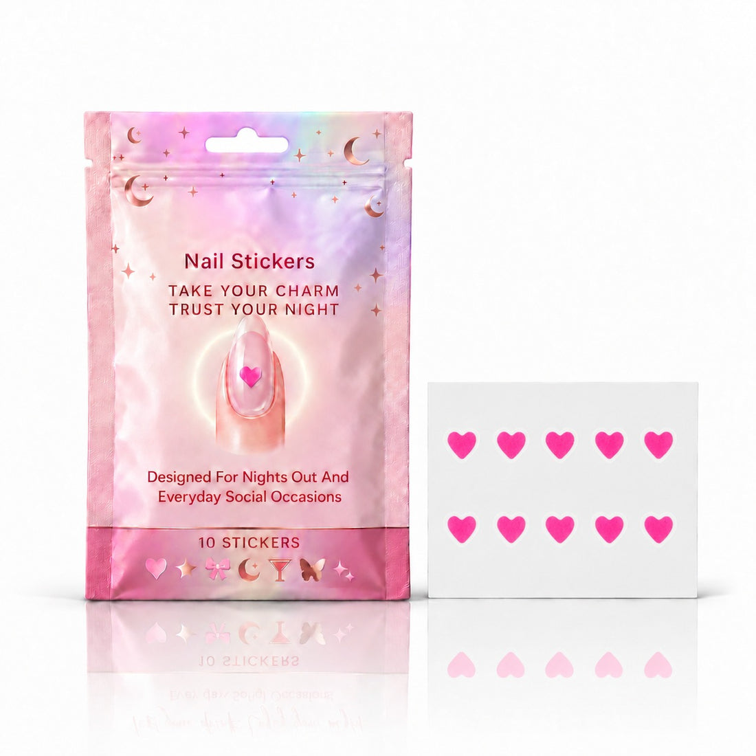 Love Heart Nail Stickers