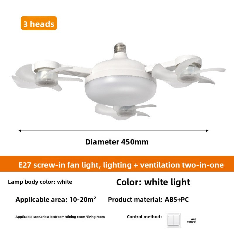 Foldable LED Fan Light with E27 Socket product image 4
