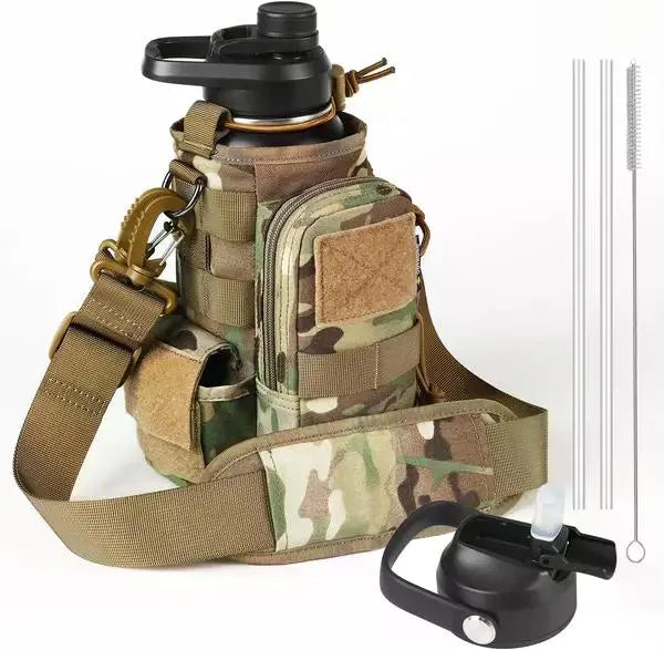 Tactical water bottle in black colorway