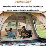 Automatic Two Room Camping Tent for Family Outdoor Use
