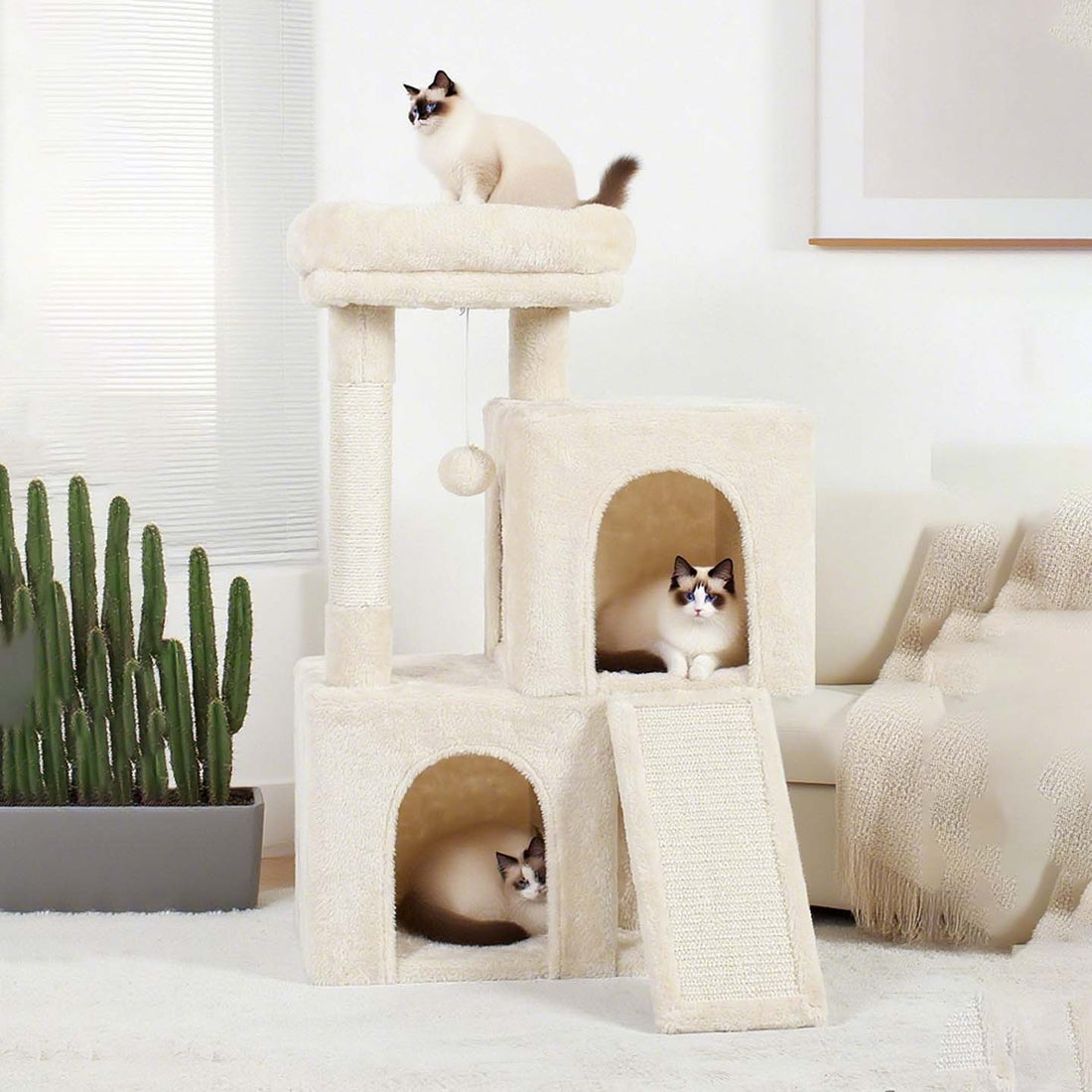Three Layer Cat Climbing Frame with Sisal Post