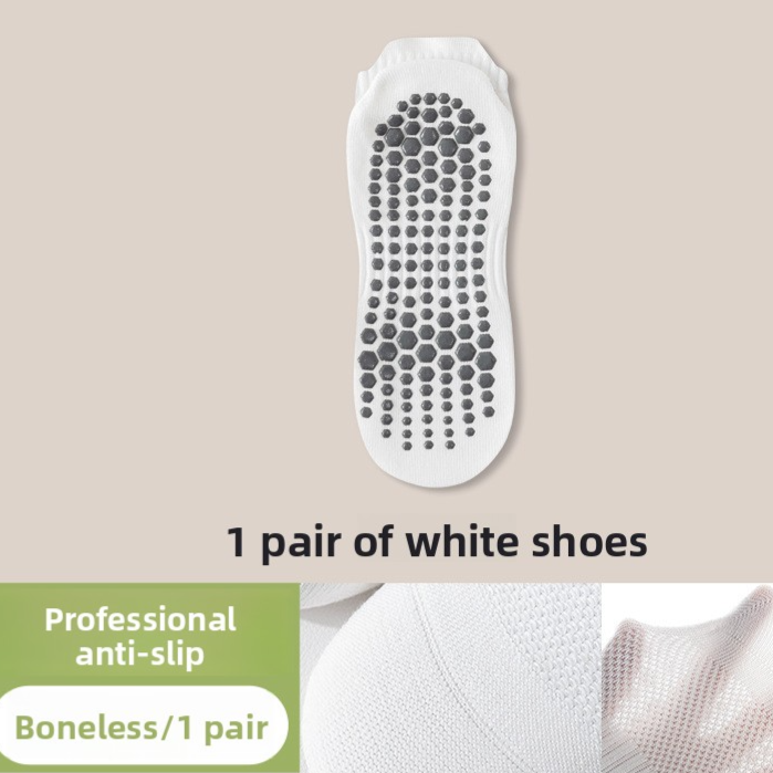 Men's Non-Slip Cotton Yoga Socks Short Anti-Skid Pilates Sport Training Floor Pilates Socks
