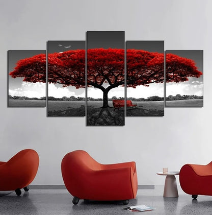 5 Piece Canvas Landscape Wall Art Set