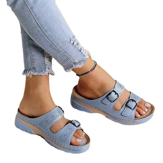 Platform Round Toe Slip-On Slippers Formal Shoes product image 5