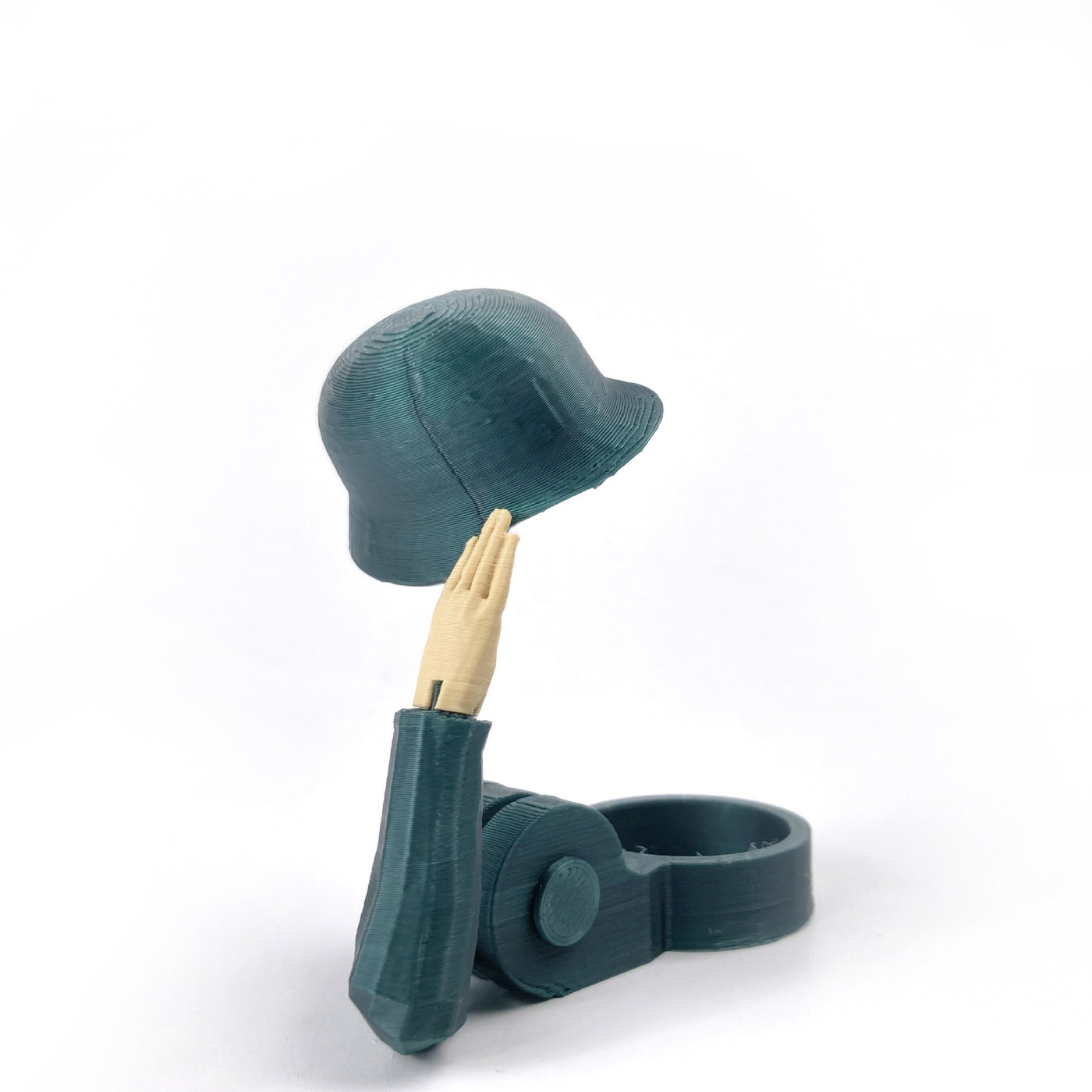 Soldier Salute Beer Bottle Helmet