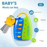 Childrens Educational Toy Car Remote Key with Lights and Music