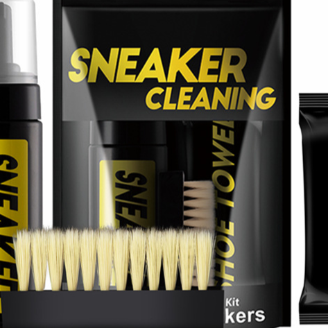 Sneaker Cleaning Kit with Foam and Brushes