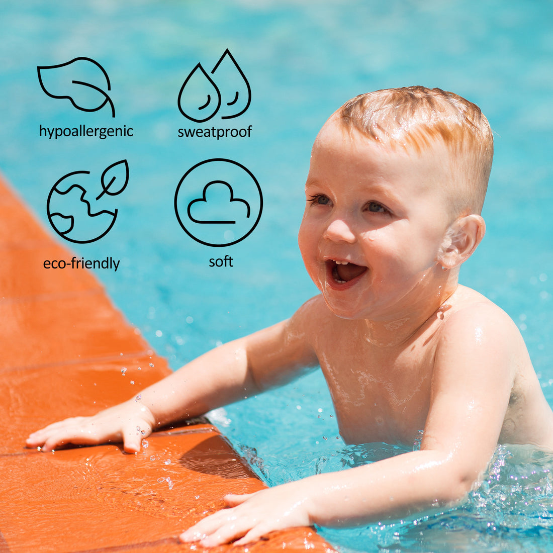 Baby waterproof ear covers, baby ear protection for bath, photo 5