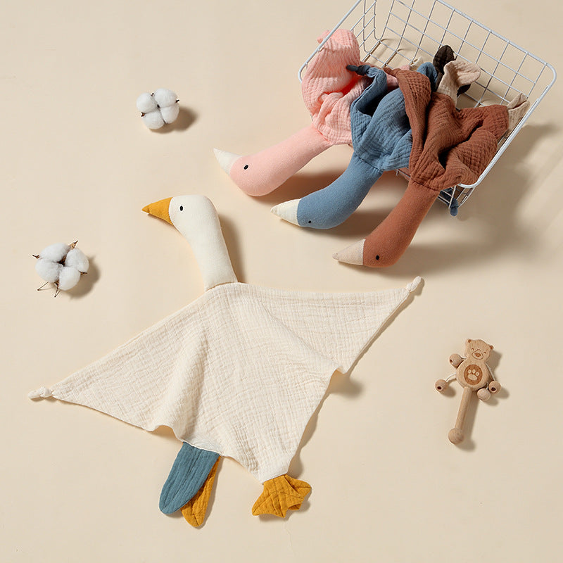 Baby lovey plush doll, goose design, photo 2