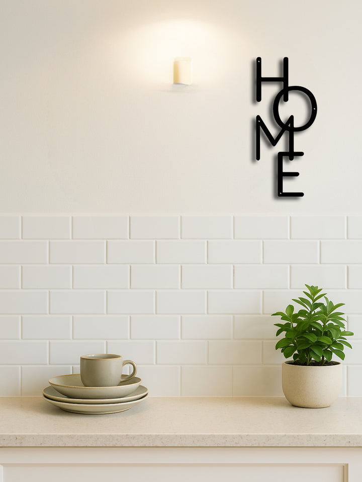 HOME sign dimension and size reference