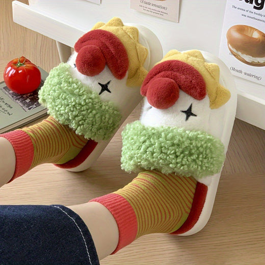 Womens Plush Warm Slippers