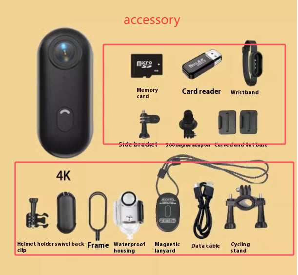 Mini 4K Action Camera - Waterproof, Wearable, Magnetic Mount - Image 20