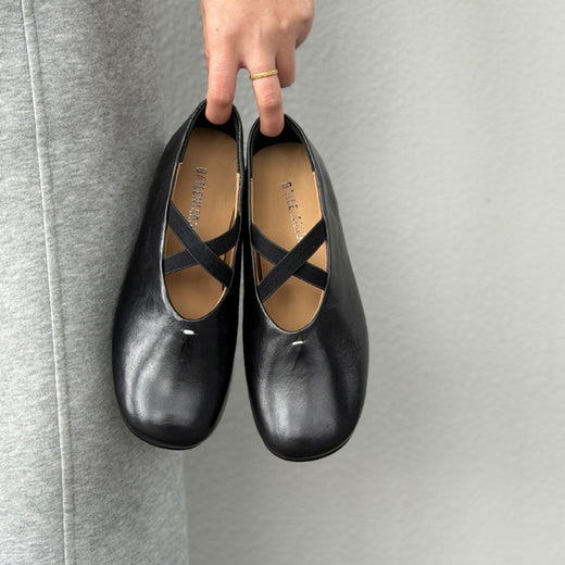Vintage Cross-Strap Ballet Flat Shoes Formal Shoes product image 2