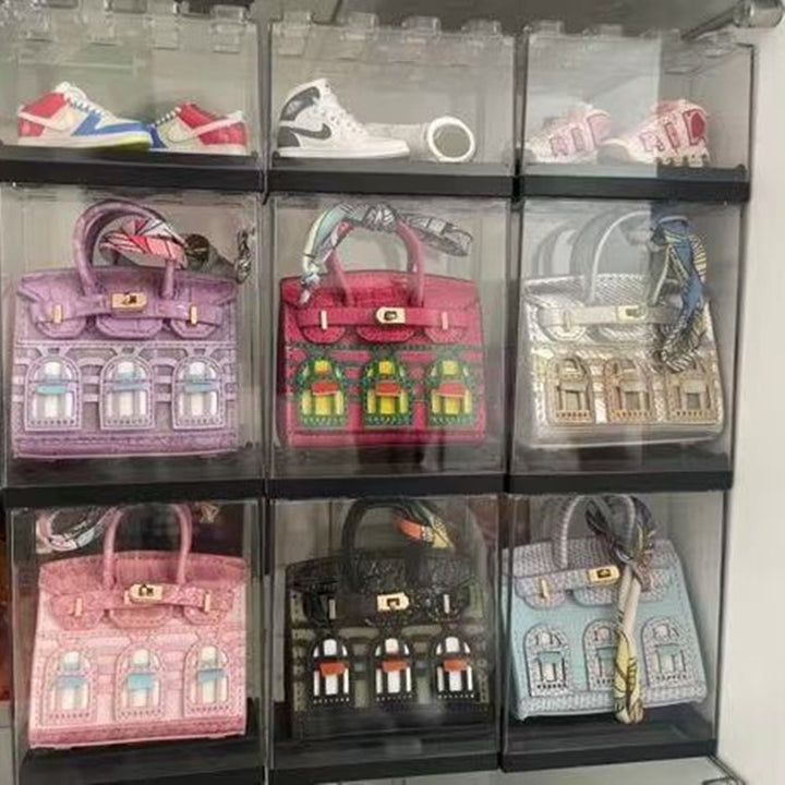 Stackable Acrylic Display Case with Dustproof Cover