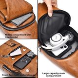 Retro Waterproof Mens Chest Crossbody Bag
