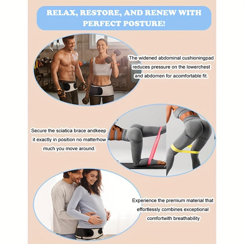 Hip-restraining and waist-protection device