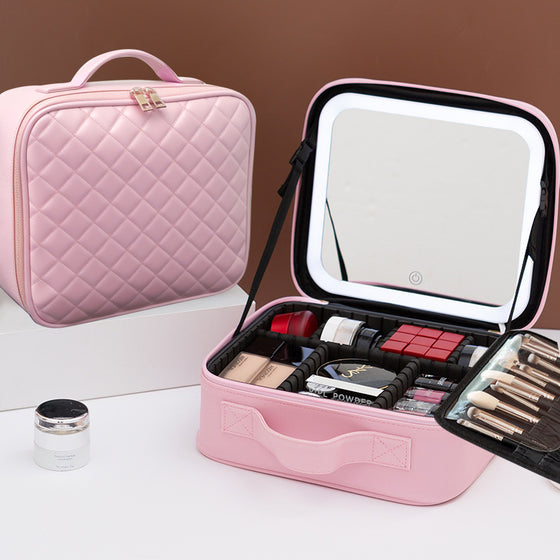 Large-capacity cosmetic bag for storage