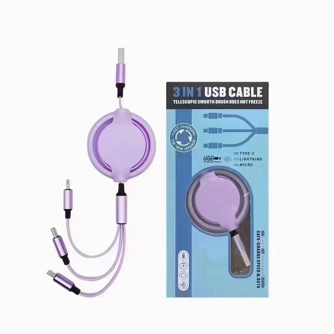 3-in-1 Multi Charging Data Cable for All Devices