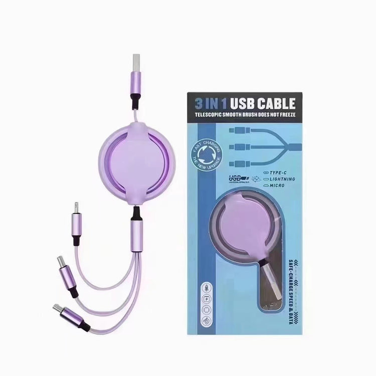 3-in-1 Multi Charging Data Cable for All Devices