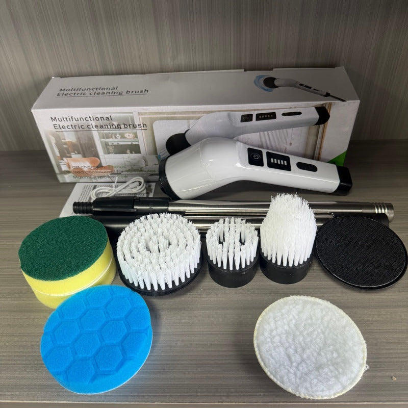 wireless electric cleaning brush long handle retractable