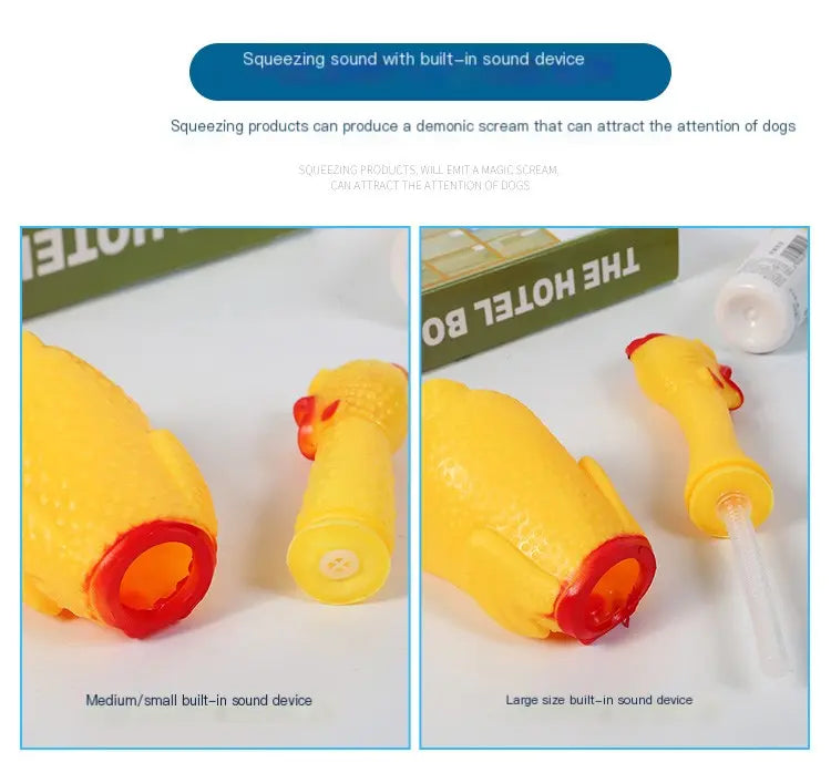 Screaming chicken sizes
