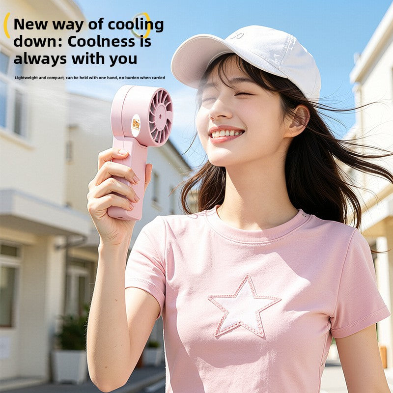 Fan spray water cup - student straw cup