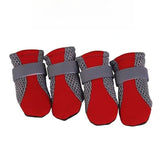 Reflective Mesh Dog Shoes with Anti-Slip Sole
