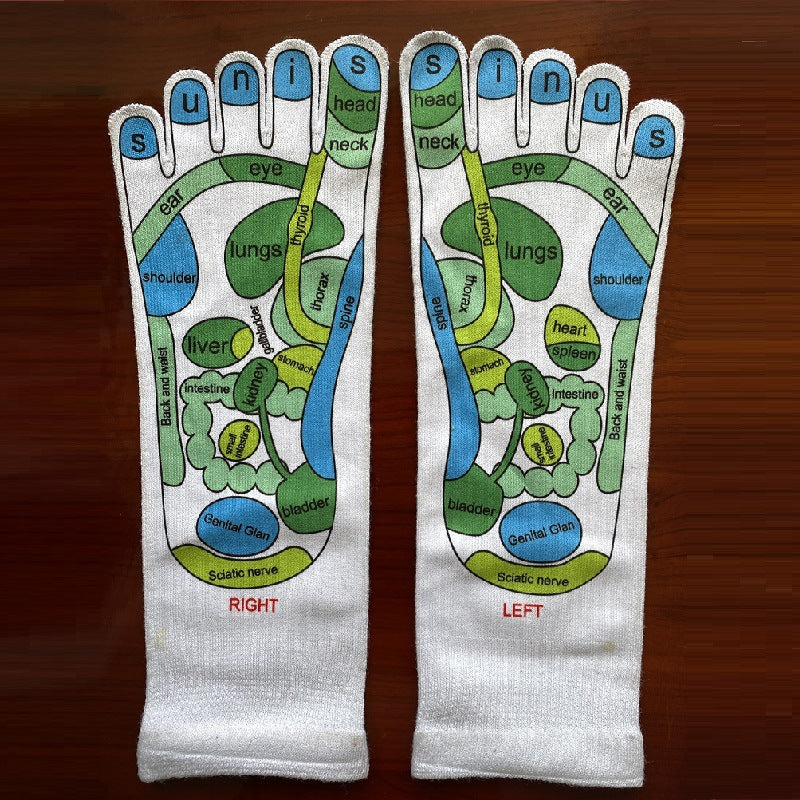 Foot acupoint illustrated socks
