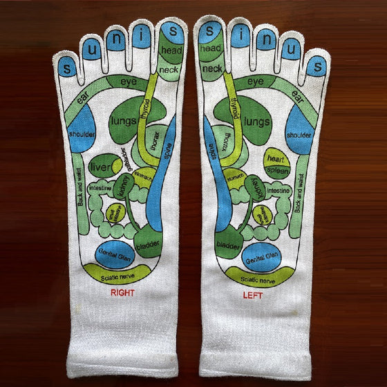 Foot acupoint illustrated socks