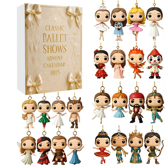 Classic Ballet Acrylic Advent Calendar Ornament product image 1